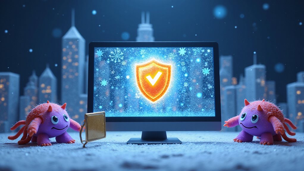 malware causes frozen screens